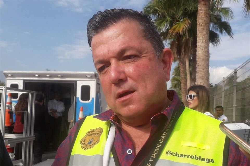 Noé Chávez, director de la Agencia Estatal de Transportes.