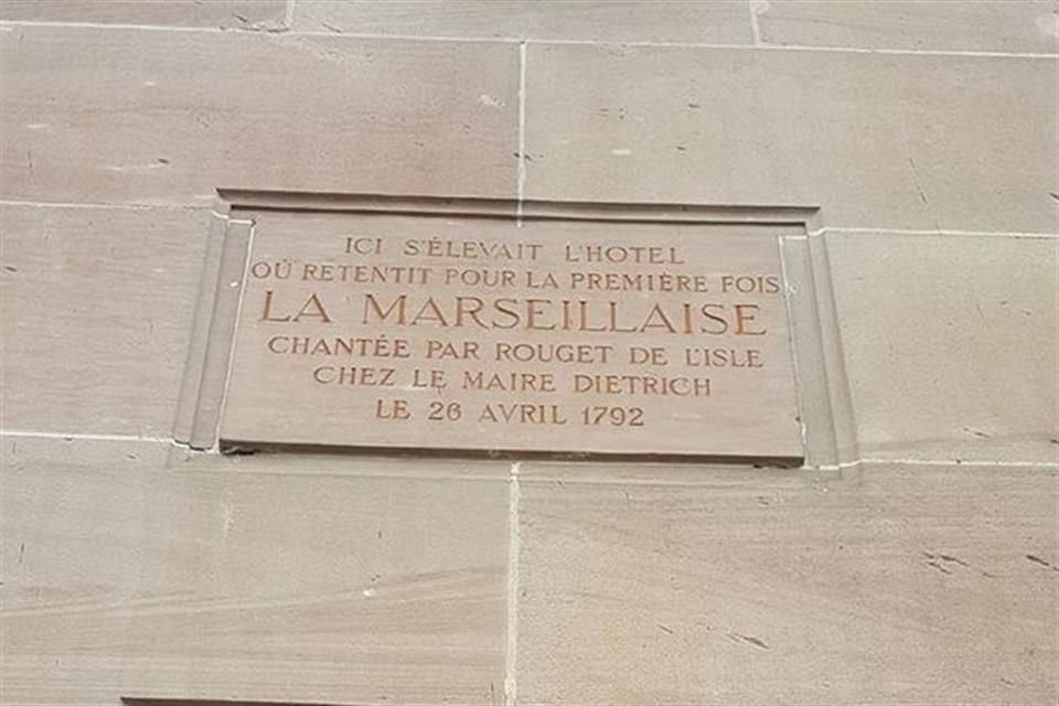 ¿Quieres conocer el punto exacto en el que se cantó por primera vez 'La Marsellesa', ahora himno de Francia? Debes viajar a Estrasburgo.