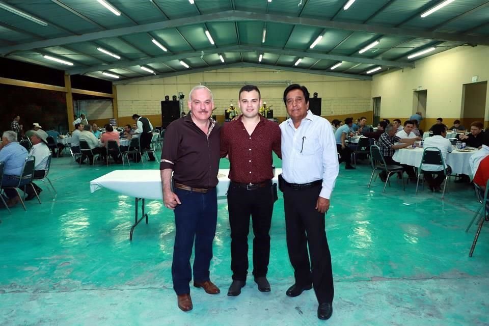 José Luis Morales Garza, Luis Arturo Morales Zambrano y Arturo Castro Sifuentes