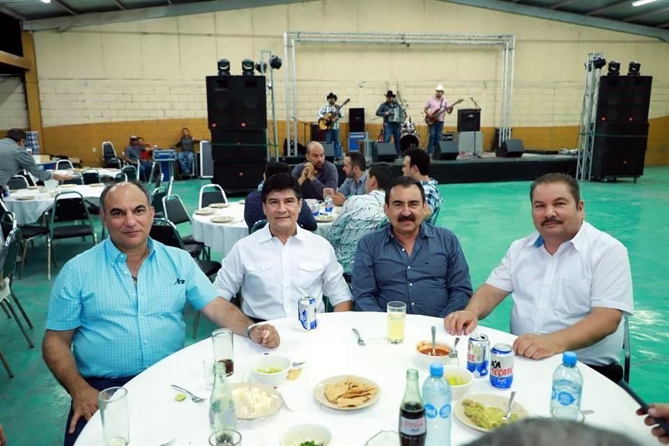 Ricardo Elizondo, Antonio Hernández, José Luis García y Héctor Martínez