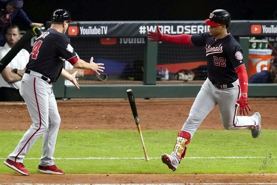 Después, en la quinta entrada, Juan Soto repitió la acción, pero con Tim Bogar, después de pegar su jonrón.