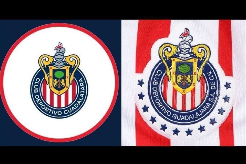 Los cambios en el escudo de Chivas.