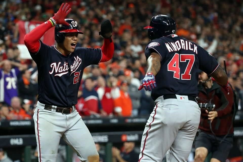 Howie Kendrick recibió al relevista con un cuadrangular.