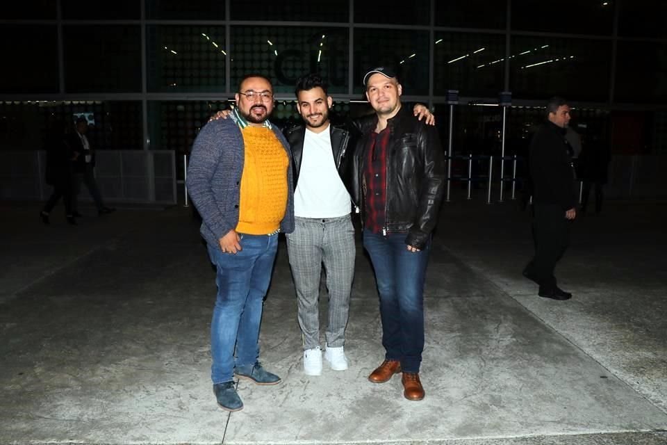 Roby Ramos, David Elizondo y Ernesto Rodríguez