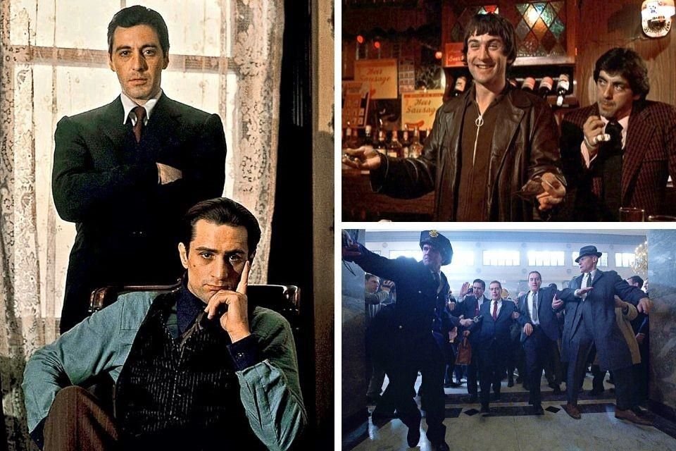 Ambos le han brindado al cine algunos de sus protagonistas más fascinantes y explosivos, en películas históricas como 'Taxi Driver', la saga El Padrino y ahora en 'El Irlandés'.
