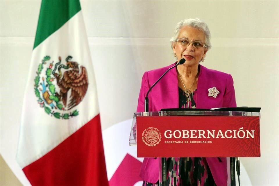 Olga Sánchez Cordero, Secretaria de Gobernación.