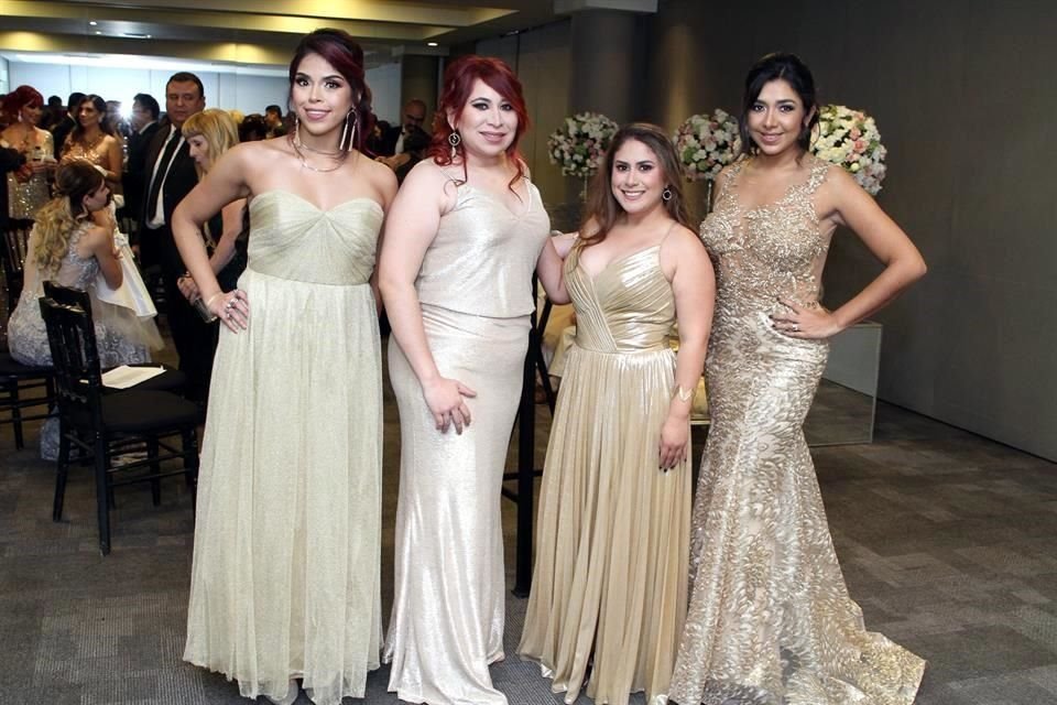Angela Palacios, Zagnite Treviño, Dalia Sierra y Claudia Lozoya