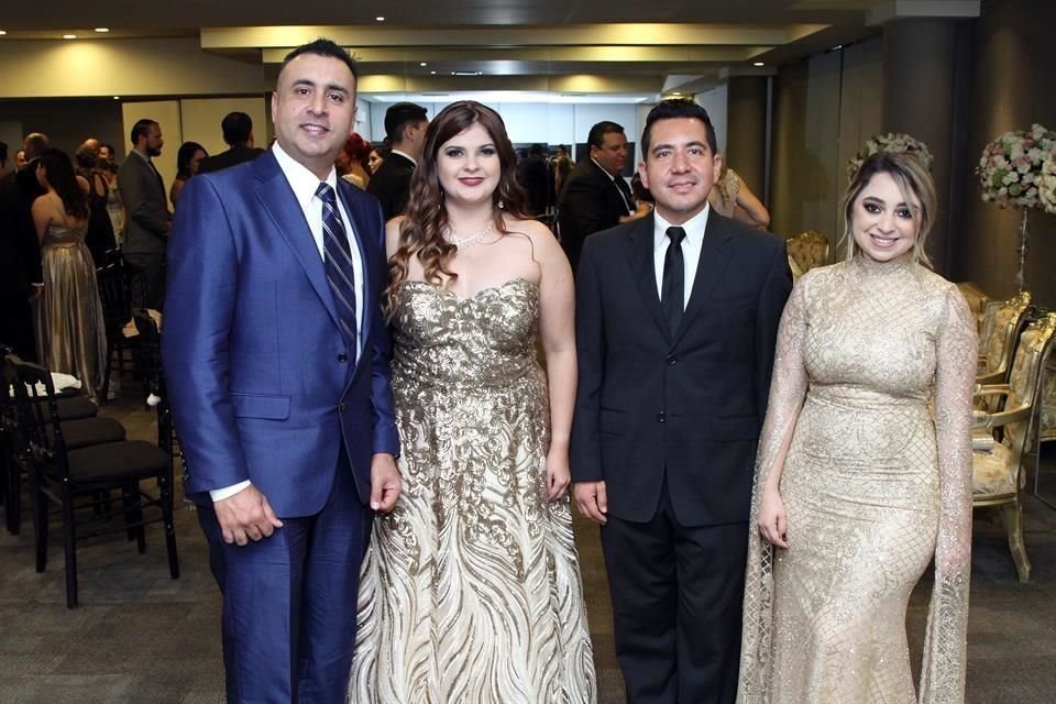 Mohamed Alam, Yuliana Espinoza, Roberto Eli Torres y Marcela González