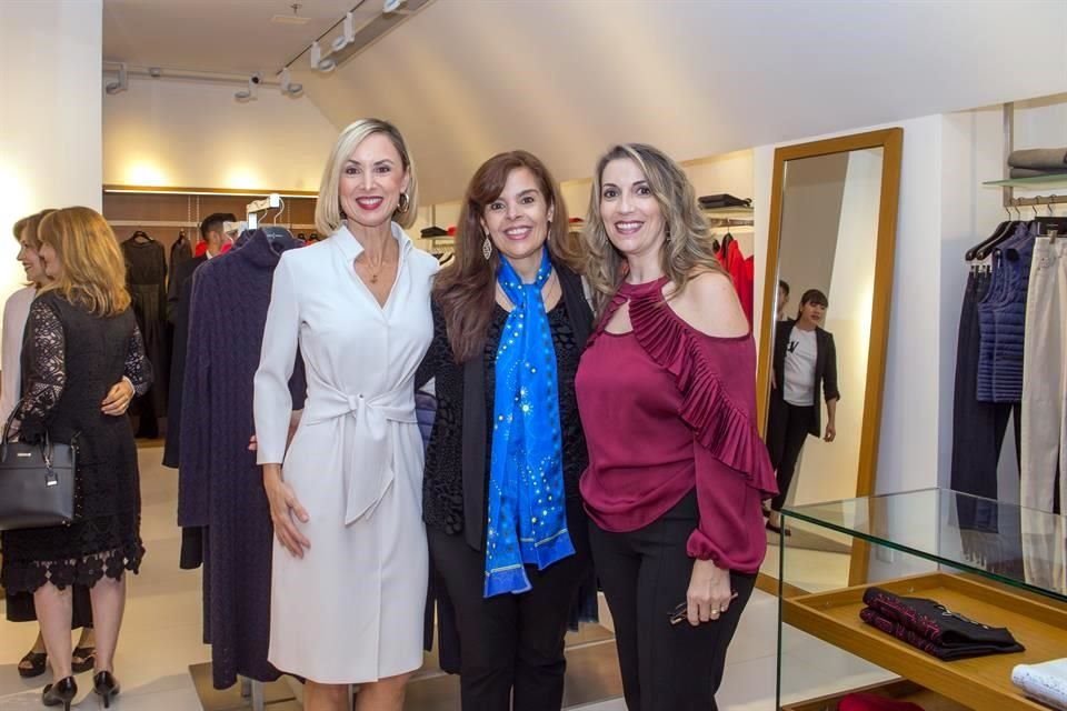Lorena Gama, Verónica Elizondo de Martínez y Mirthala Treviño