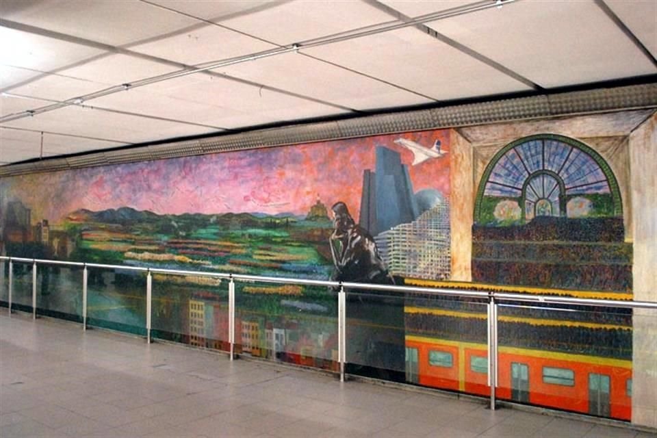 Fueron pintados por un artista mexicano y un francés.