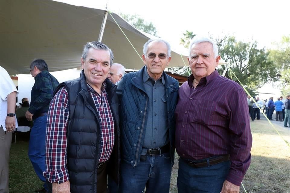 Severo Cantú, Félix Cantú y Edelmiro Cantú