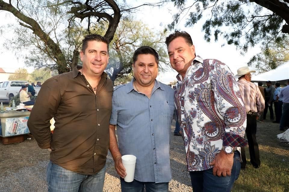 Mario Juárez, David Cantú y Gustavo Villalón