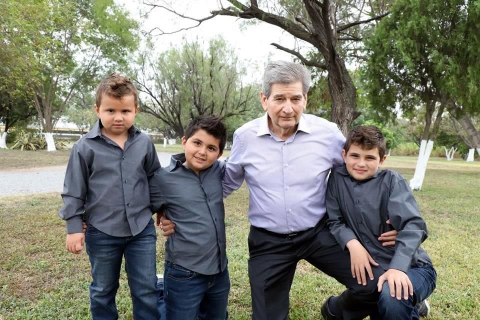 Matías Ayala Villarreal, Mauro Ayala Villarreal, Chano Villarreal Villarreal y Mateo Ayala Villarreal