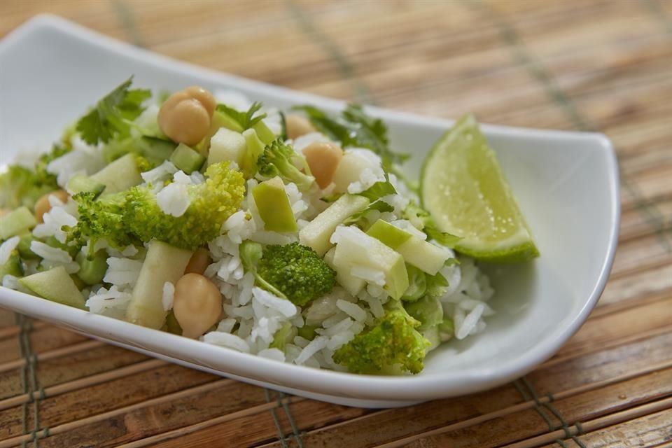 Ensalada verde de arroz.