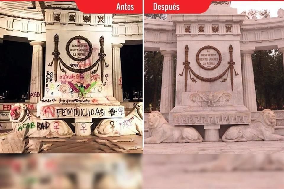 La CDMX y el INBAL valúan los daños en sitios emblemáticos del Ángel  al Zócalo, como el Hemiciclo a Juárez y el Monumento a Cuauhtémoc.