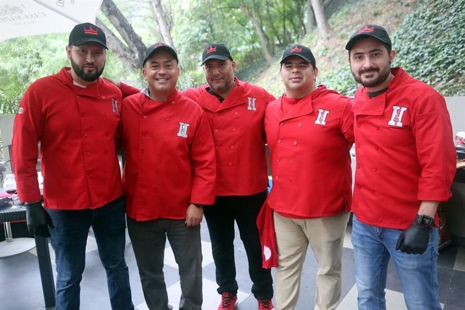 Hiram Isas, Xavier Leal, Rubén Villagómez, Humberto Barrera y Homero Vara