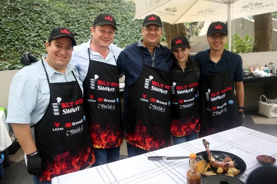 Juan Pablo Gutiérrez, Marcelo Morton, José Mendoza, Ivonne Treviño y Federico Gil