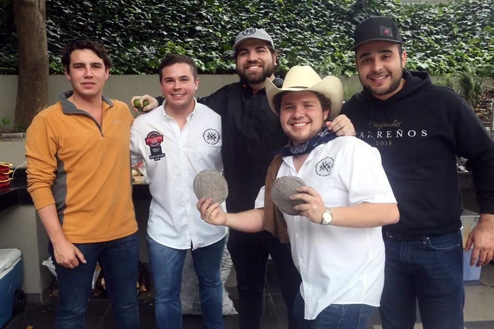 Andrés Ballesteros, David Herrera, Alejandro Garrido, David García y Andrés Pérez