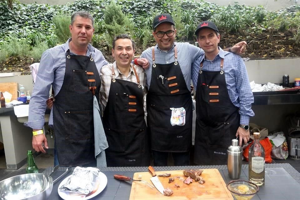 Mauricio Farías, Hugo Garza Gutiérrez, Flavio Cera y Fernando Mendizábal