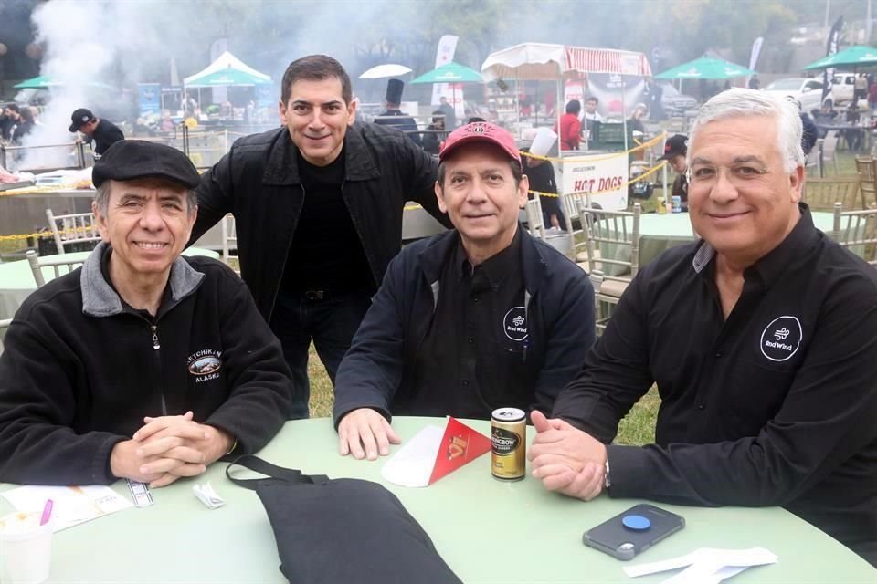 Mario Valle, Óscar Casas, Jorge Dávila y Jorge Álvarez Tostado