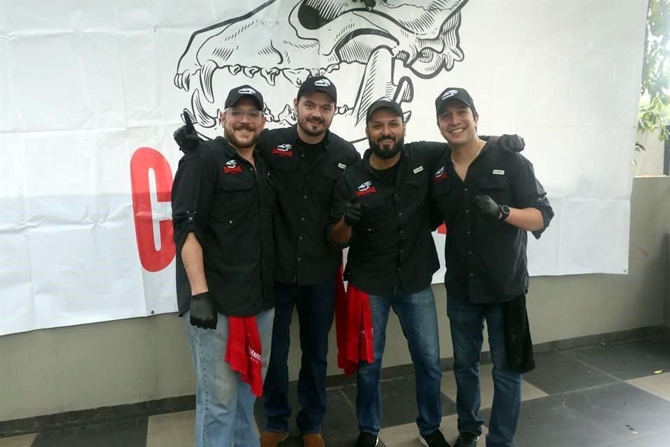 Jorge Treviño, Rogelio Muraira, Juan Manuel Ríos y Mauro Fernández