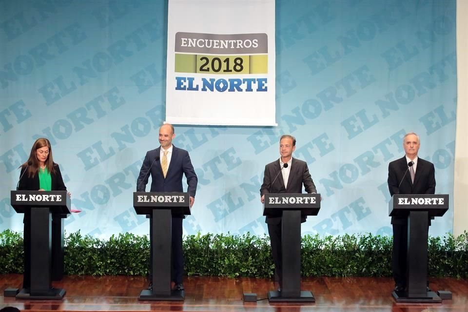 Para exponer sus propuestas, candidatos punteros a la Alcaldía de San Pedro se reunieron esta tarde para el Encuentro EL NORTE.