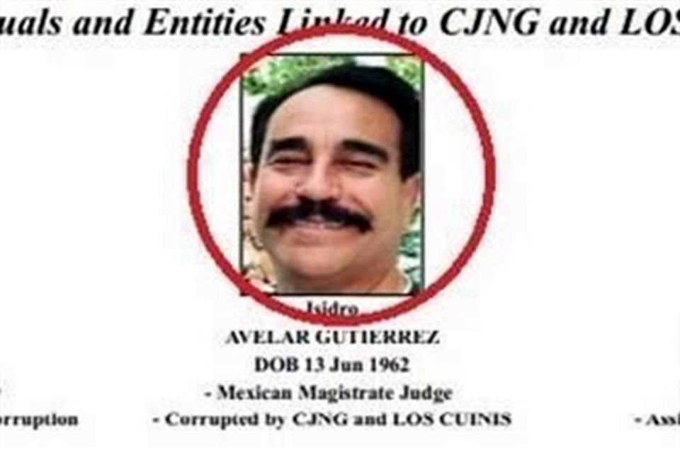 Isidro Avelar ha sido objeto de investigaciones en México y EU, ya que presuntamente en 2016 liberó en forma ilegal a Rubén Oseguera González 'El Menchito', hijo del líder del CJNG.