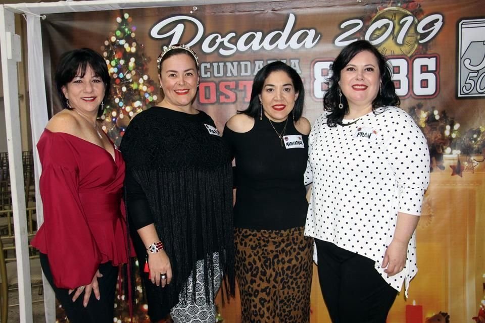 Martha Nelly Martínez, Maru García, Maricarmen Ramos y Francelia Rodríguez