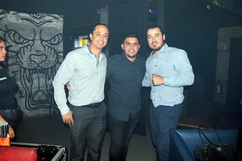 Ignacio Islas, Fernando Aguirre y Jonathan Islas