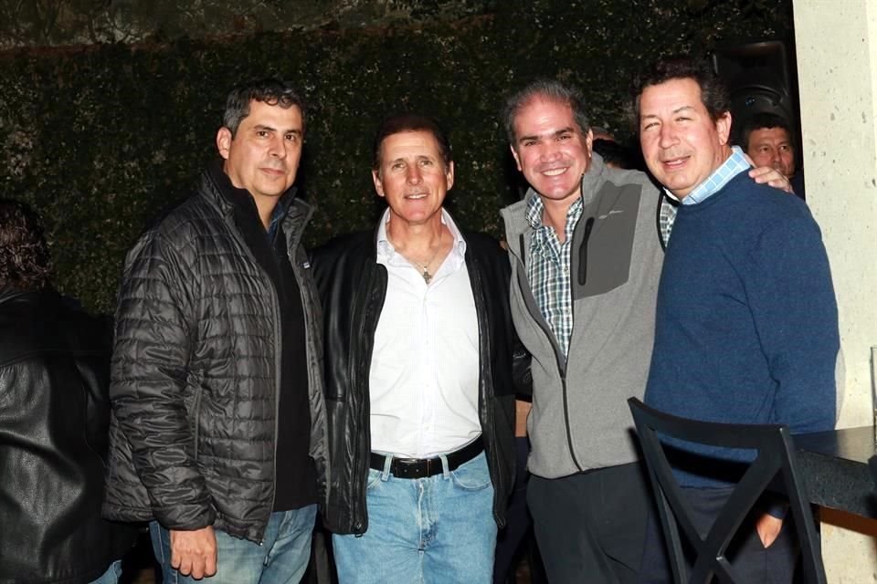 Juan Carlos Calvi, Ricardo Kalife, Miguel Garza y Patricio Coindreau