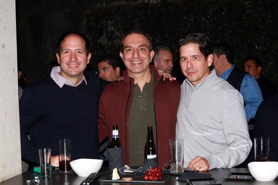 Alejandro Villarreal, Santiago Clariond y Alejandro Valdés