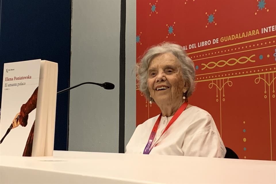 Elena Poniatowska presentará 'El amante Polaco' este miércoles, a las 20:00 horas, en el Salón 5 de la Expo Guadalajara.