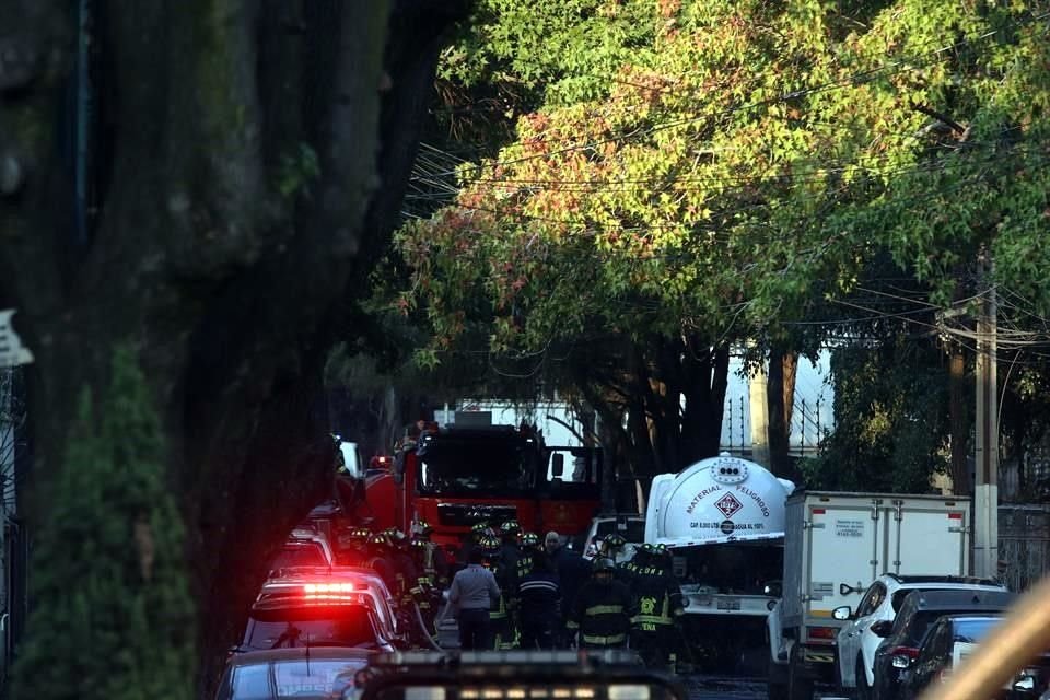 La fuga en una pipa de gas en la Colonia Anzures, Alcaldía Miguel Hidalgo, fue controlada