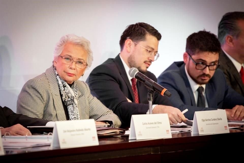 A la Sesión Ordinaria también asistió la titular de Segob, Olga Sánchez.