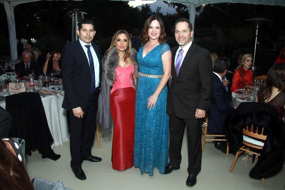 Gregorio Reding, Nancy de Reding,Silvia Peña de García y Alfredo García