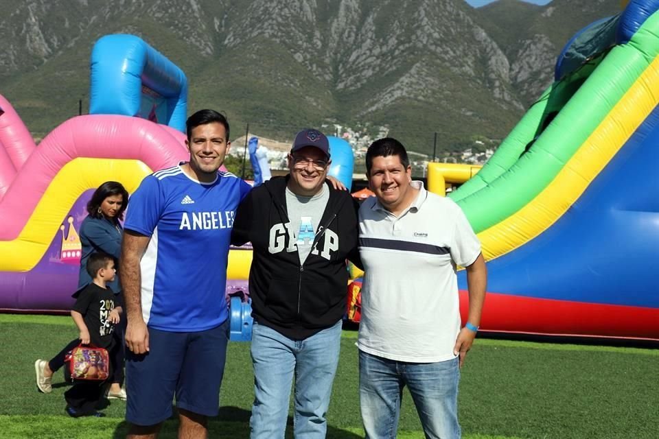 Jorge Contreras, Javier Rivera y Mario García