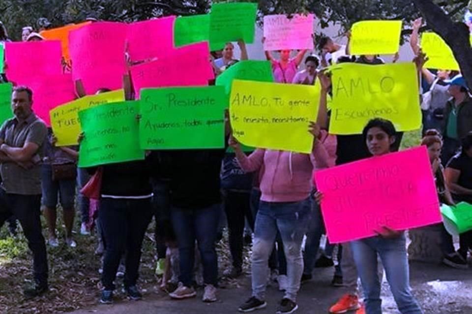 Manifestantes llegaron a la Fiscalía Anticorrupción.