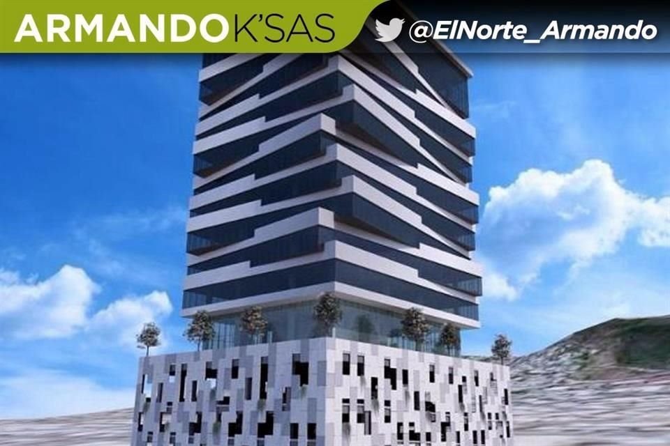 Por la Avenida Morones Prieto, a unos 100 metros al poniente de Convex, se construirá una torre de oficinas de unos 30 pisos.