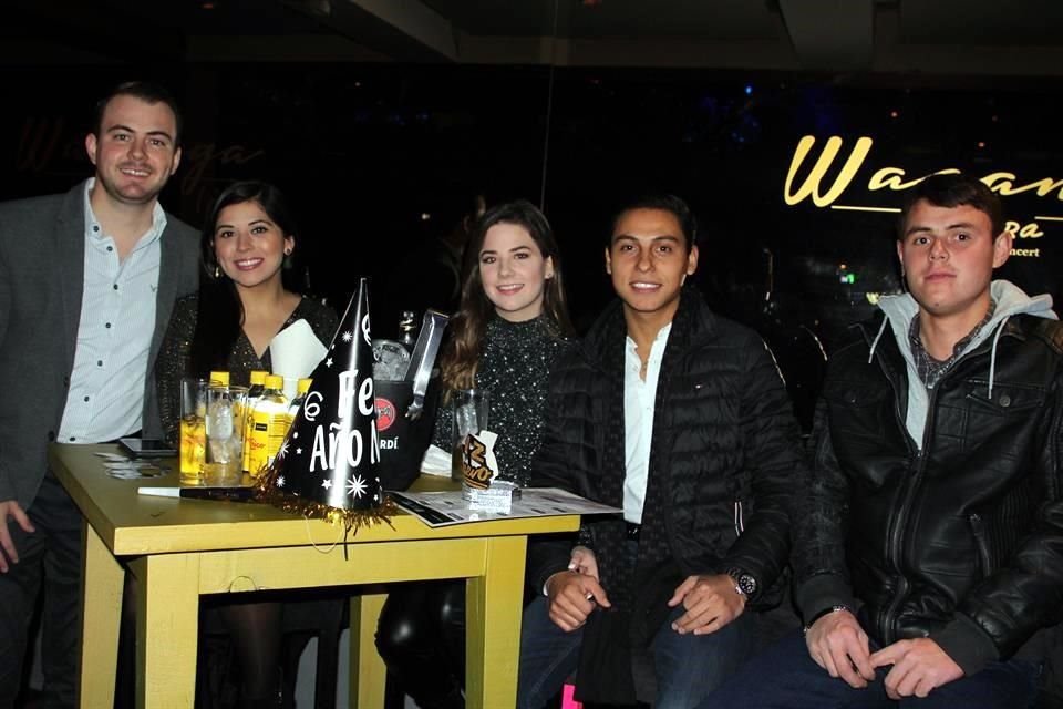 Daniel Rodríguez, Angely Villarreal, Nancy Rodríguez, Daniel Quintero y Felipe Montalvo