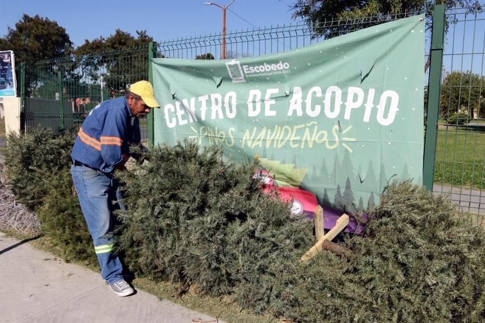 Uno de los centros de acopio instala en el municipio de Escobedo.