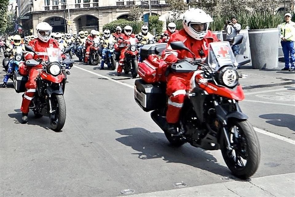 Mientras las motoambulancias recorren de 30 a 35 kilómetros con un litro.