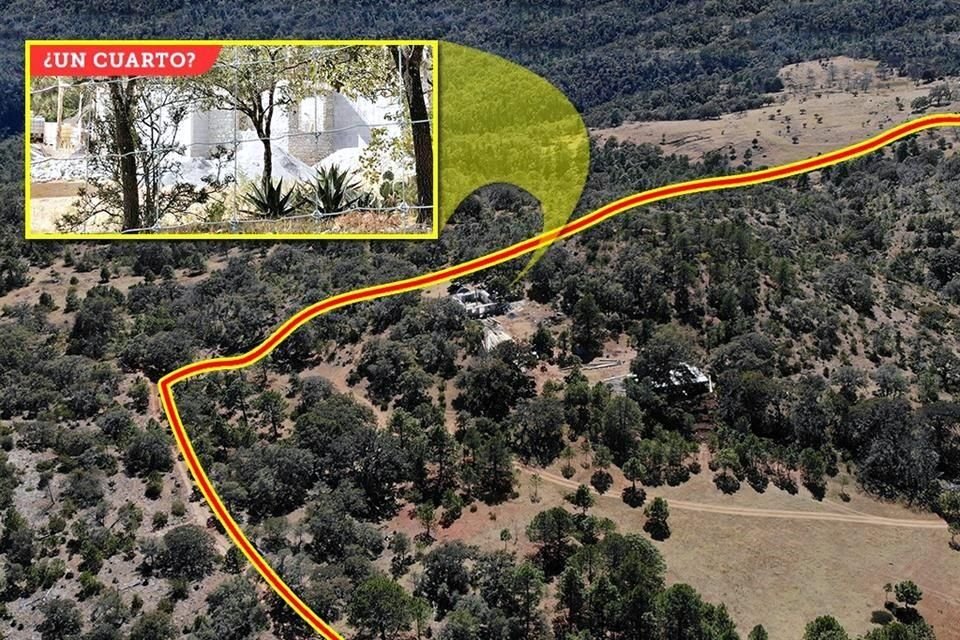El predio donde el Gobernador dice construir un 'cuarto' y una bodega abarca 11 hectáreas y está delimitado por una barda de piedra y malla.