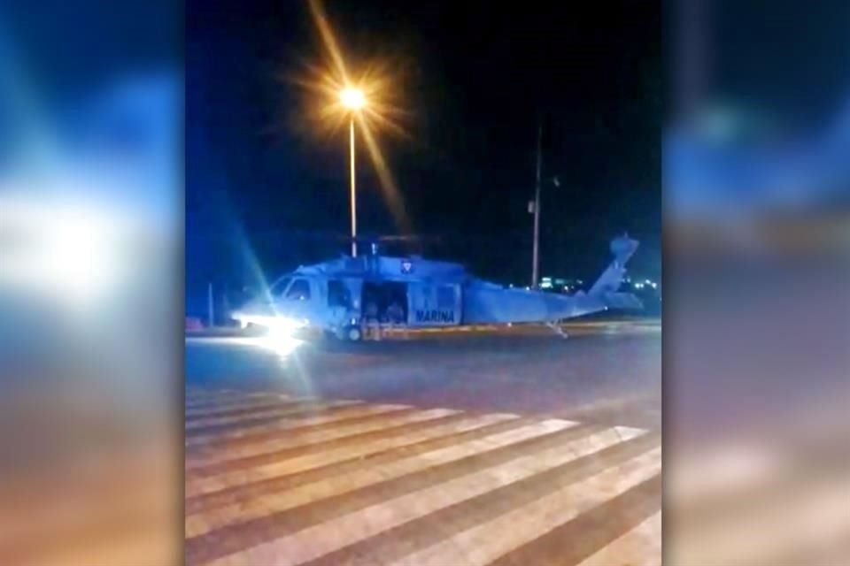 La detenida fue trasladada de inmediato en un helicóptero federal a la Ciudad de México.