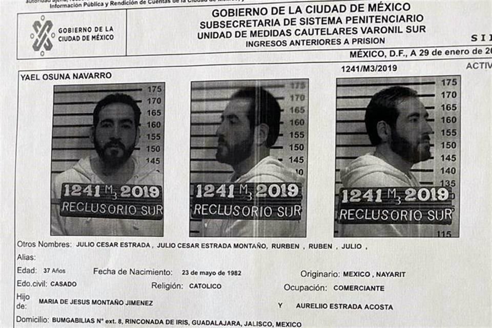 Yael Osuna Navarro, originario de Nayarit,  acusado por asociación delictuosa.