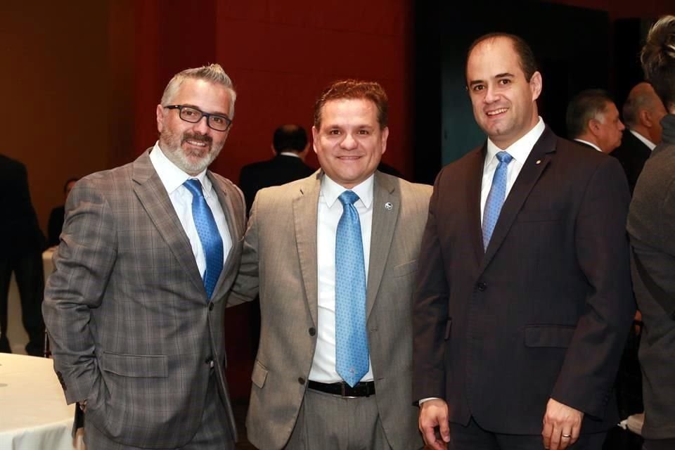 Raúl Dávila, Daniel Gámez y Eduardo Diaz