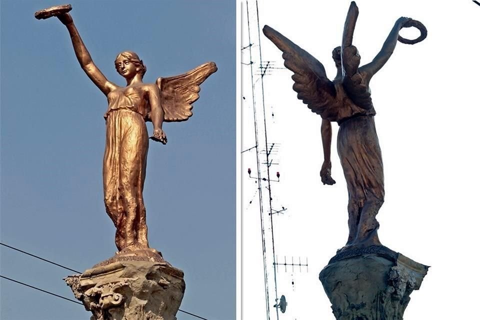 La atmósfera hostil de la Ciudad y la falta de mantenimiento han deteriorado el capitel de este monumento, ubicado en el cruce de Calzada Madero y Diego de Montemayor.