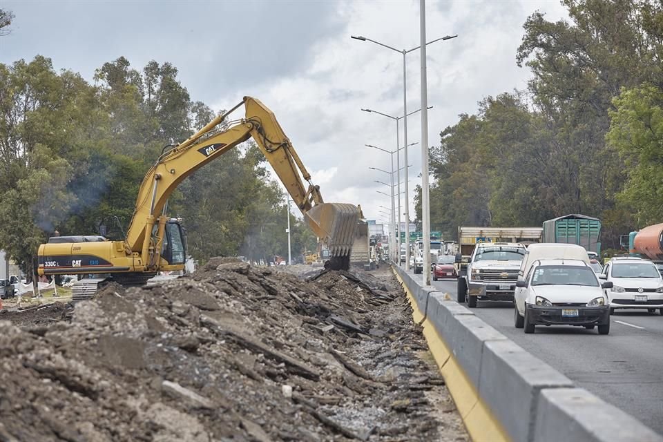 Ya se levantó el asfalto en 4.1 kilómetros, entre Prolongación Tepeyac y Prolongación La Calma, en Zapopan.