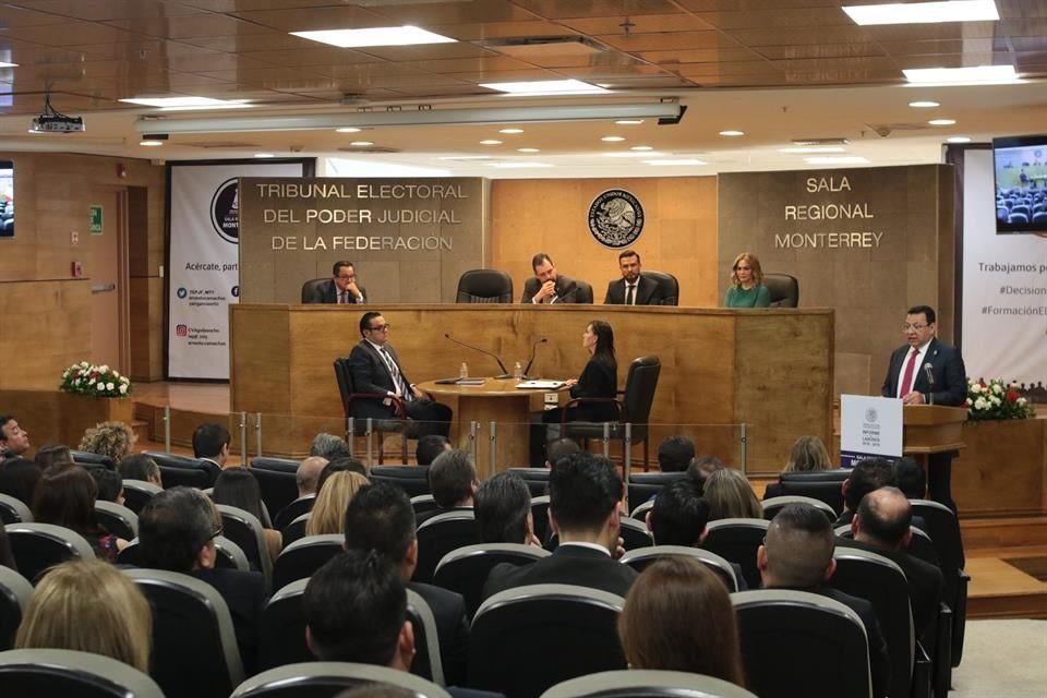 El Magistrado presidente, Ernesto Camacho Ochoa, detalló que buscan fortalecer y recuperar la confianza que tiene la ciudadanía en la Sala Monterrey.