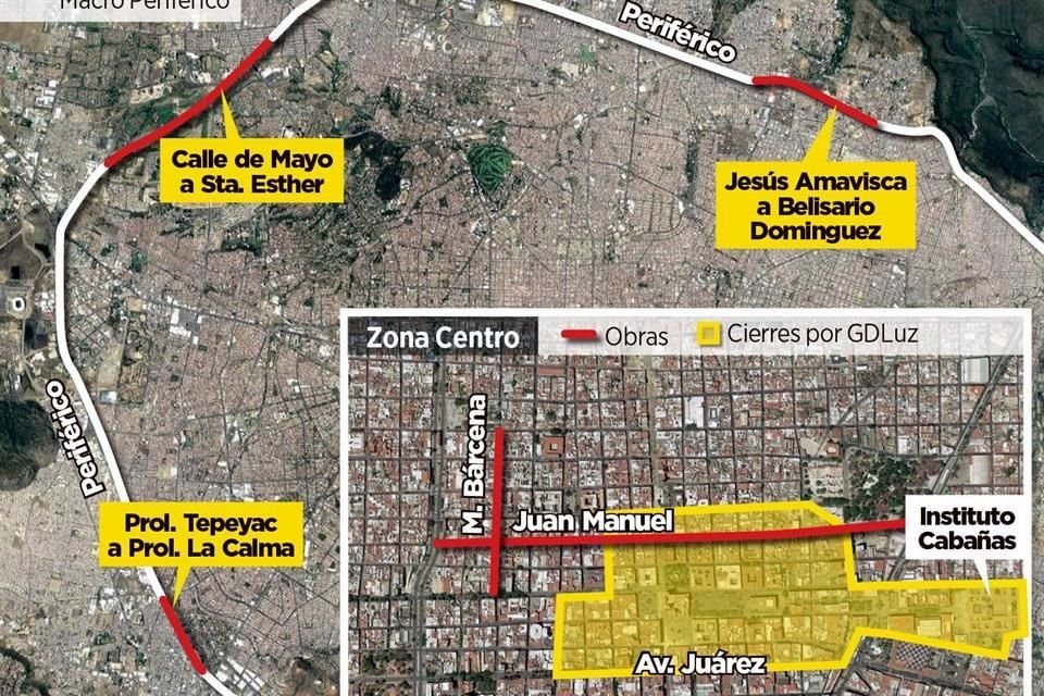 Las obras de Mi Macro Periférico tienen colapsado el Periférico.