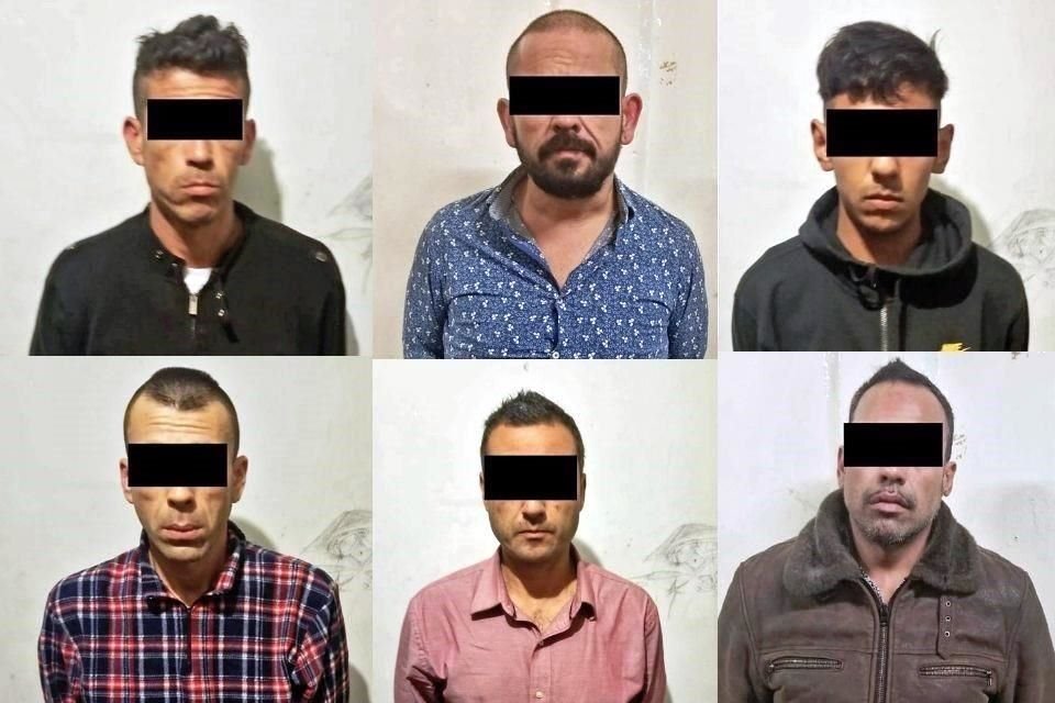 Los otros 6 detenidos fueron identificados como Miguel, de 41; Víctor, de 39; Antonio, de 18; Alberto, de 39; Carlos, de 42, y Mario, de 40.